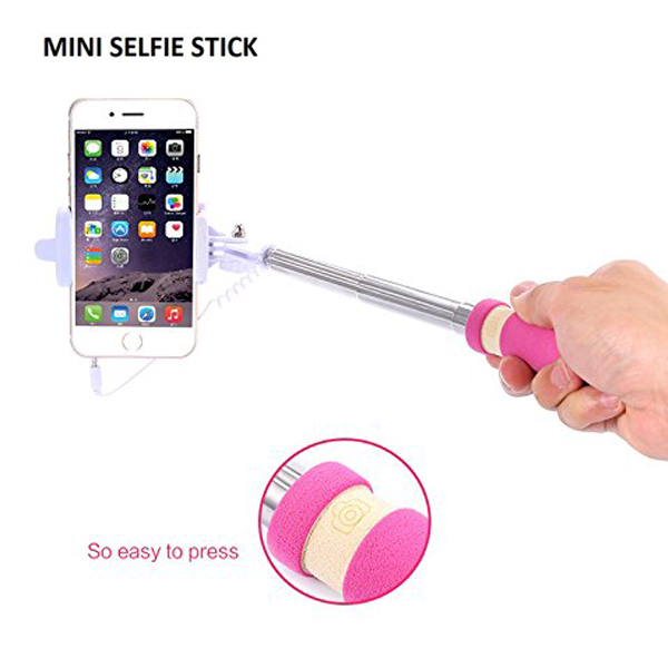 Fottos Selfie Stick Mini Monopod (Built-in Shutter)