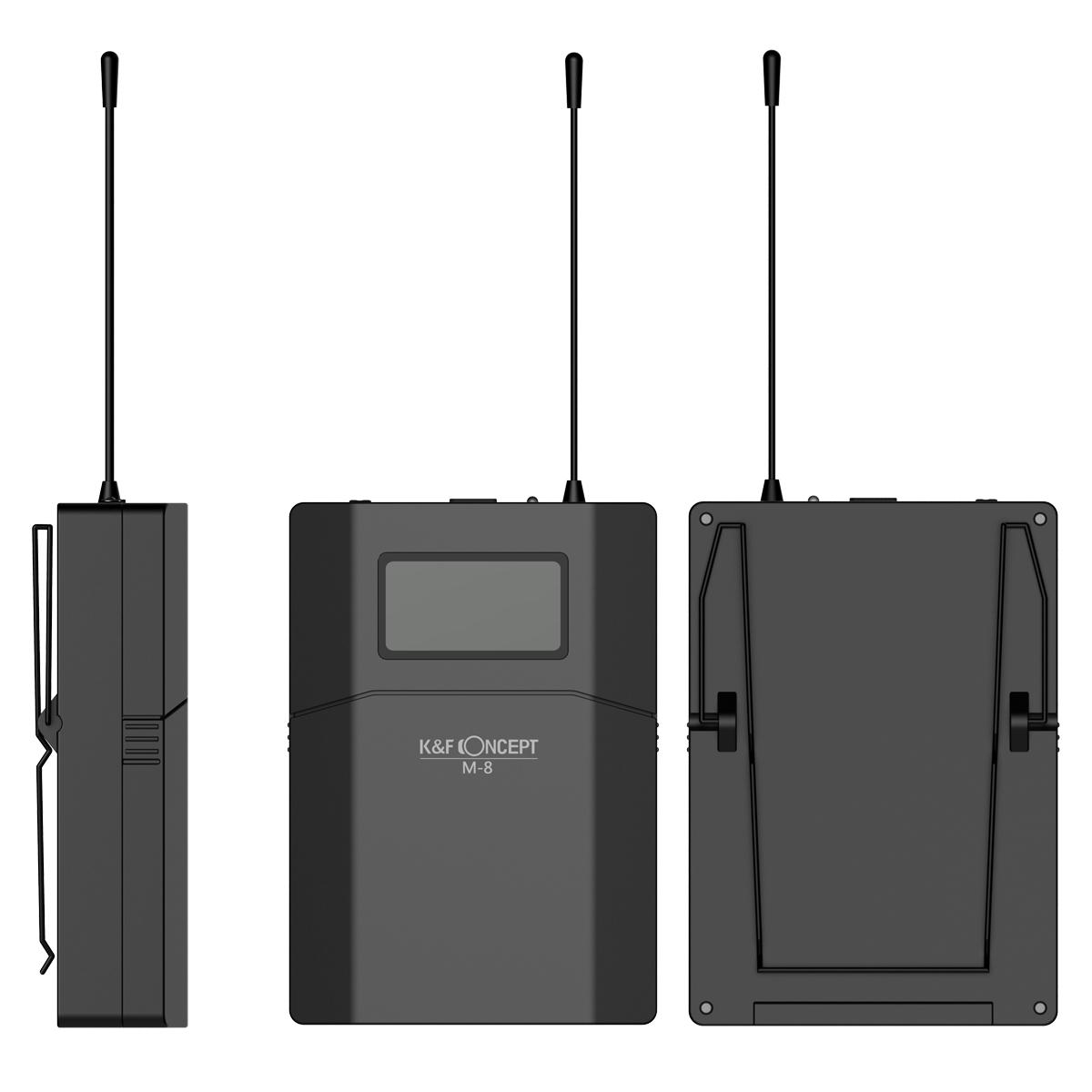 K&F Concept M8 UHF Wireless Microphone
