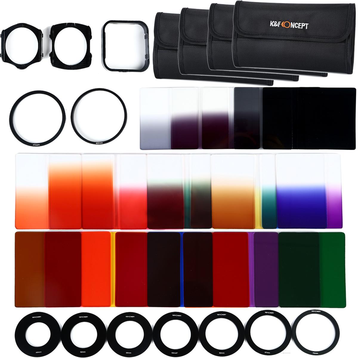 K&F Concept 40 in 1 Square Graduated Color ND Filter Kit (SKU0487)