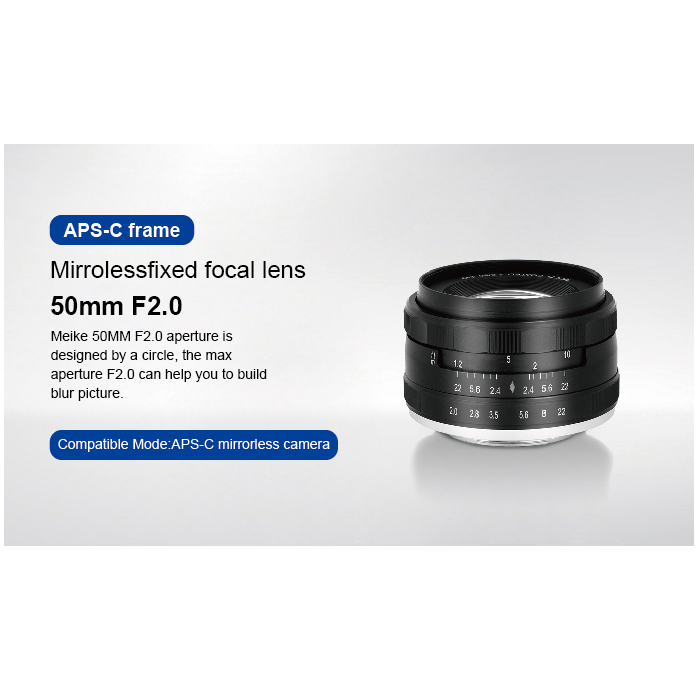 Lens MEIKE 16mm T2.2 Manual Focus Cine Lens for M4/3