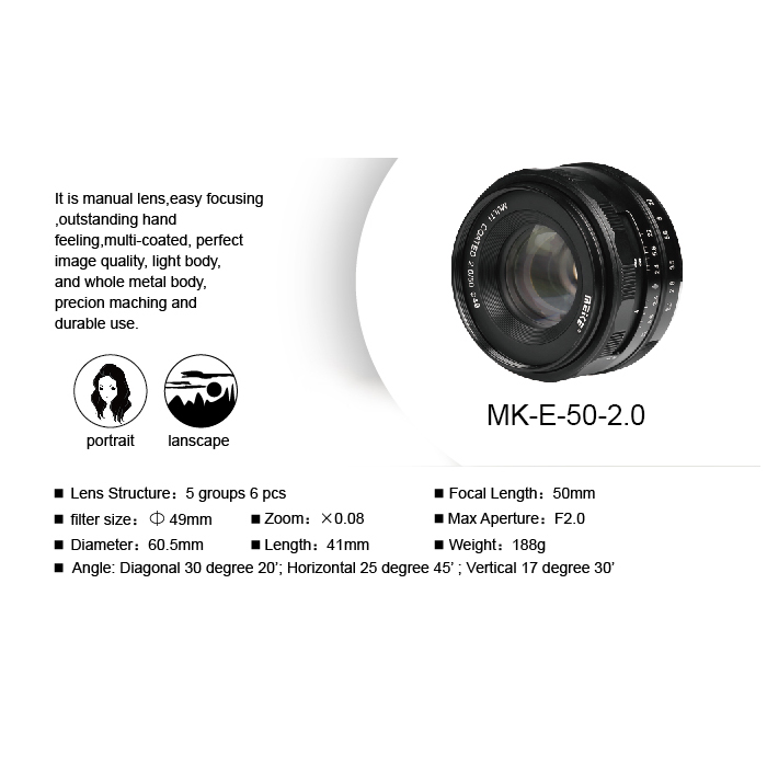 MEIKE 12mm F/2.8 Wide Angle Lens for Canon EOS M