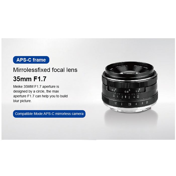 Lens MEIKE 35mm F1.7 Manual Focus for Sony E Mount