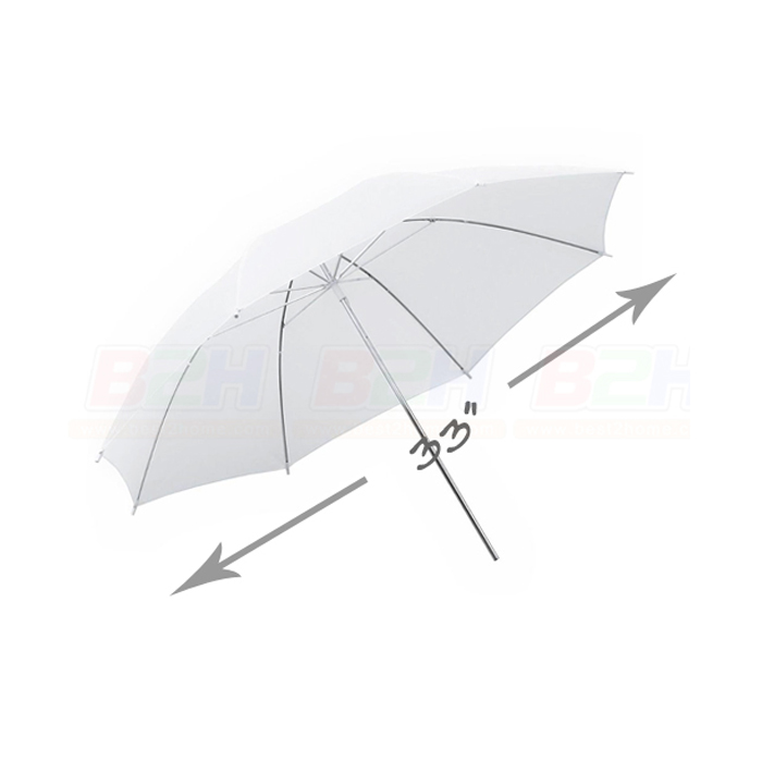 ร่มทะลุ UMBRELLA FOLDING WHITE SHOOT 33in