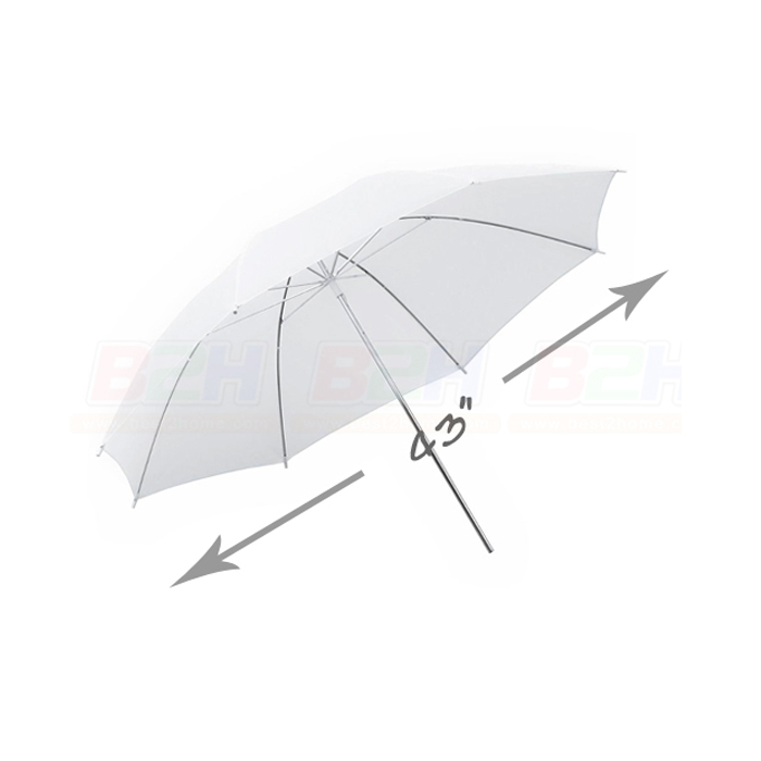 ร่มทะลุ UMBRELLA FOLDING WHITE SHOOT 33in