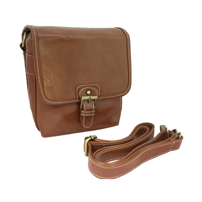 Leather Vintage Bag No.B113B - BROWN