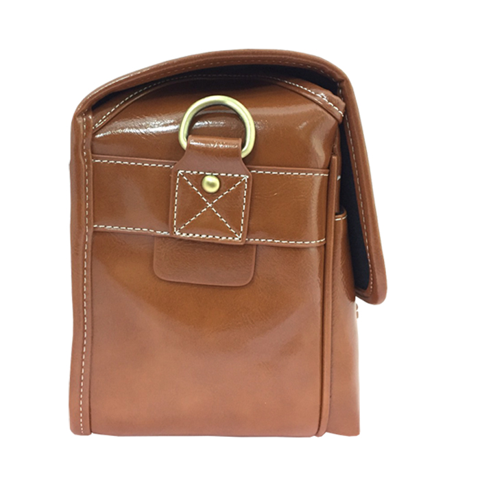 Leather Vintage Bag No.B113B - BROWN