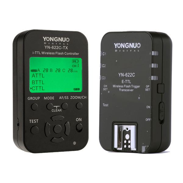 YONGNUO YN622C-KIT Wireless E-TTL Trigger with LED Screen for Canon YONGNUO YN622C-KIT Wireless E-TTL Trigger with LED Screen for Canon