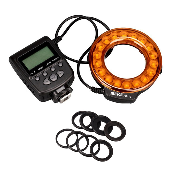Meike MK-FC110 Macro Ring Flash for Canon/Nikon/Panasonic /Olympus/Fuji/Pentax/Leica cameras Meike MK-FC110 Macro Ring Flash for Canon/Nikon/Panasonic /Olympus/Fuji/Pentax/Leica cameras