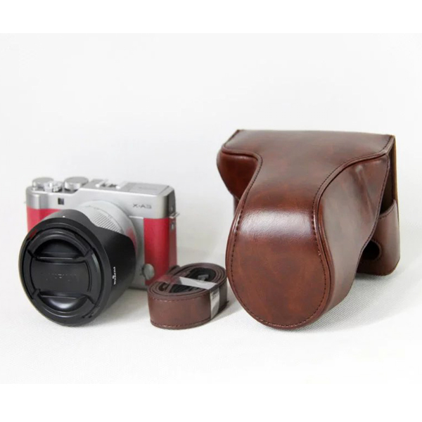 Leather case bag strap for Fuji XA3