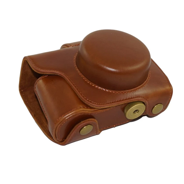 Leather case bag strap for OLYMPUS OMD EM10 II เคสหนังสำหรับเลนส์สั้น