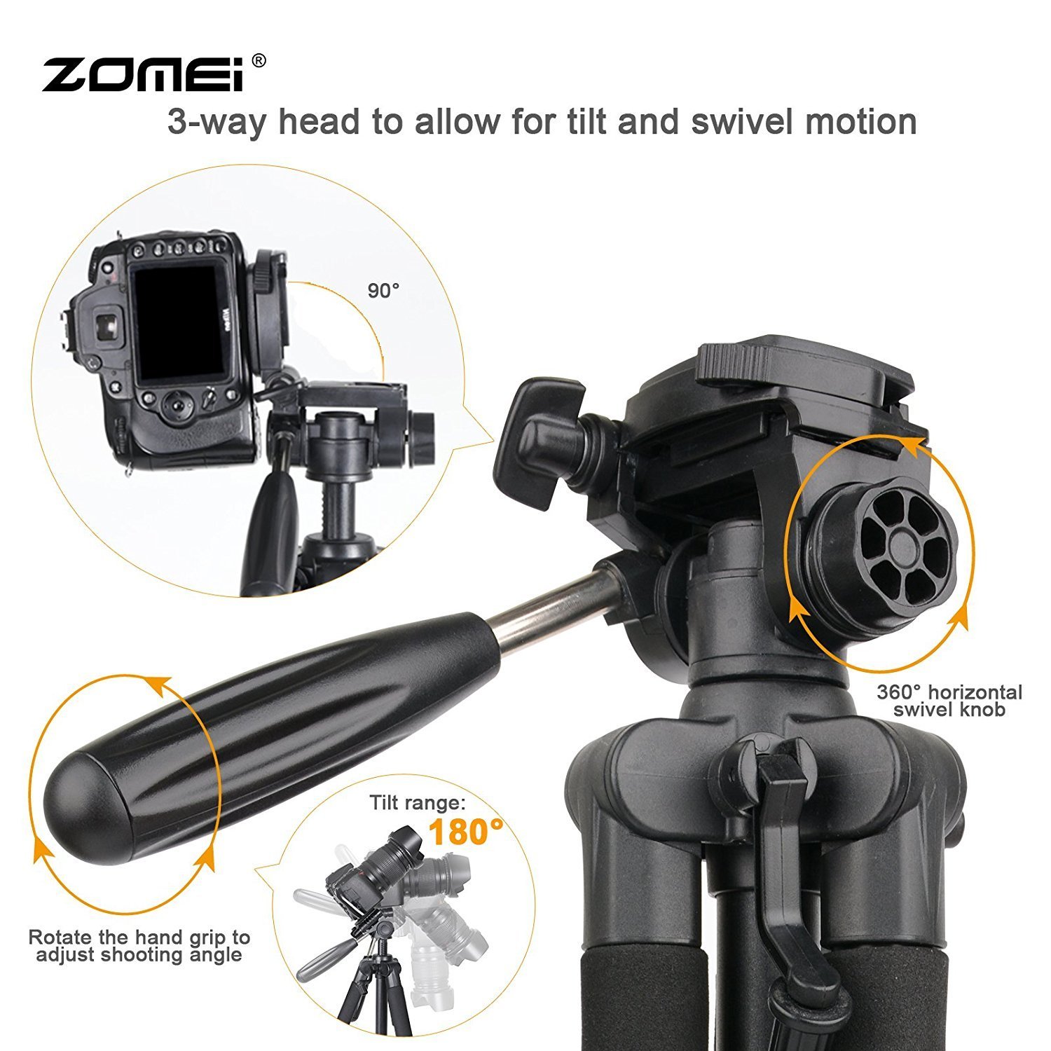 Zomei Q111 Professional Aluminium Tripod  ขาตั้งกล้อง