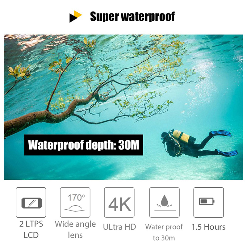 4K SPORTS ULTRA HD DV 7000FR 16MP With Remote Control