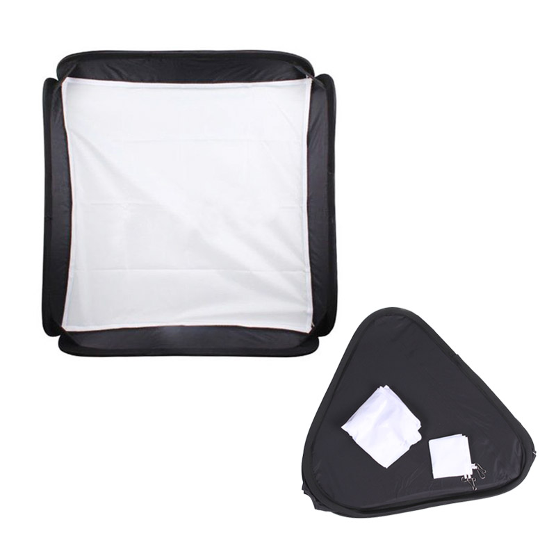 Flash Softbox Kit 50x50cm Bracket Bowen Mount Holder ซอฟบ๊อก