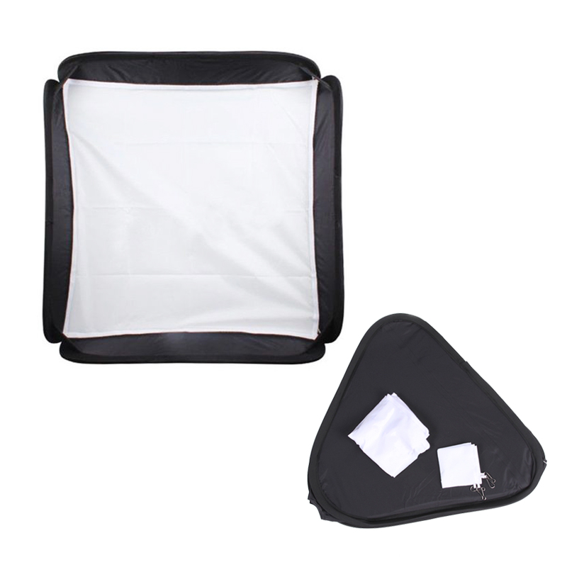 Flash Softbox Kit 40x40cm Bracket Bowen Mount Holder ซอฟบ๊อกแฟลช