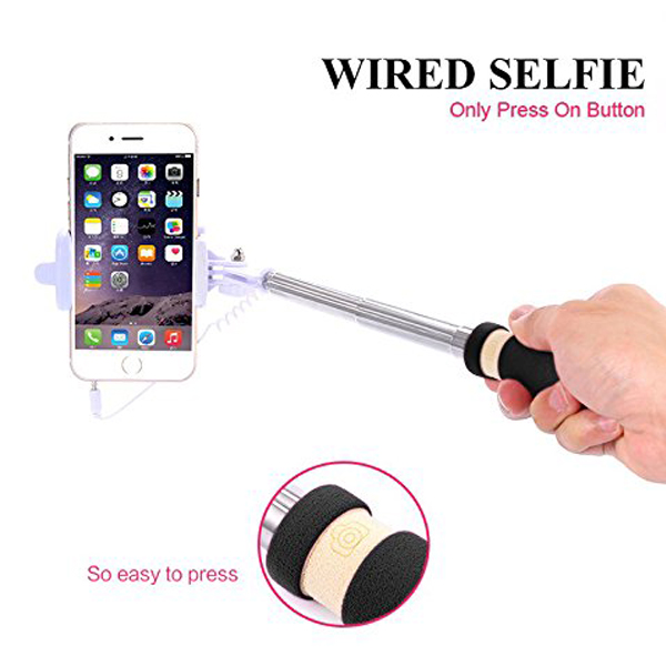 Fottos Selfie Stick Mini Monopod (Built-in Shutter)