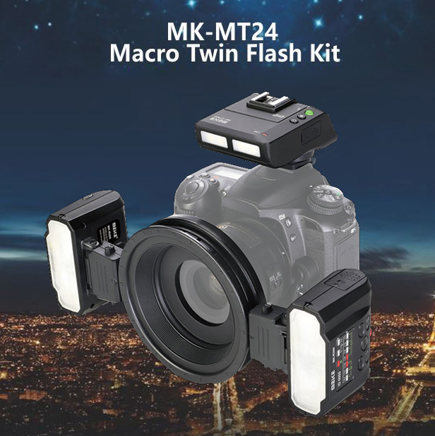 Flash Meike MK MT24 II Macro Twin Lite Wireless Remote Flash for Nikon 