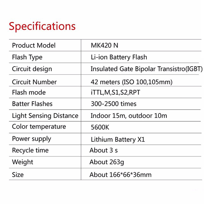 Flash Meike MK320 Fujifilm