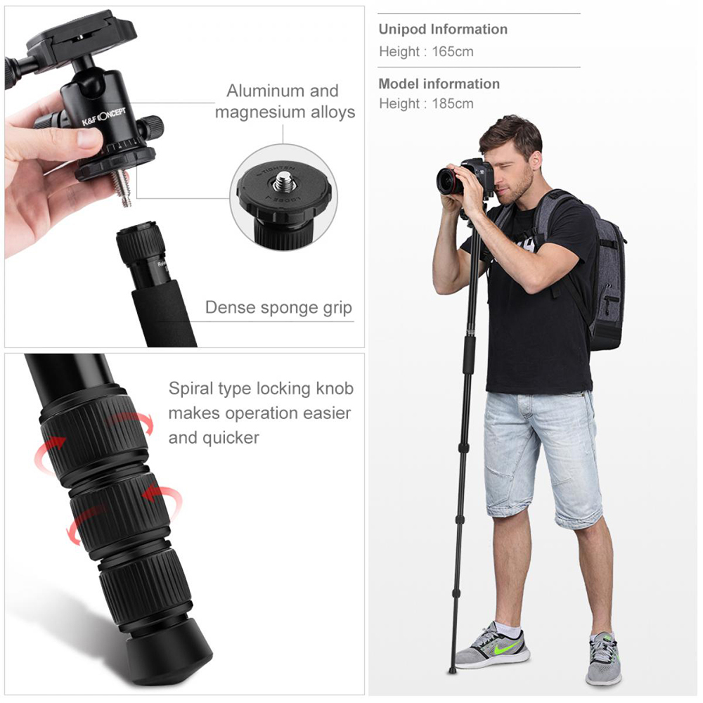 JIEYANG JY0508AM ​​ Max Load 5KG Camera Tripod For Video Stand DSLR  ขาตั้งกล้อง