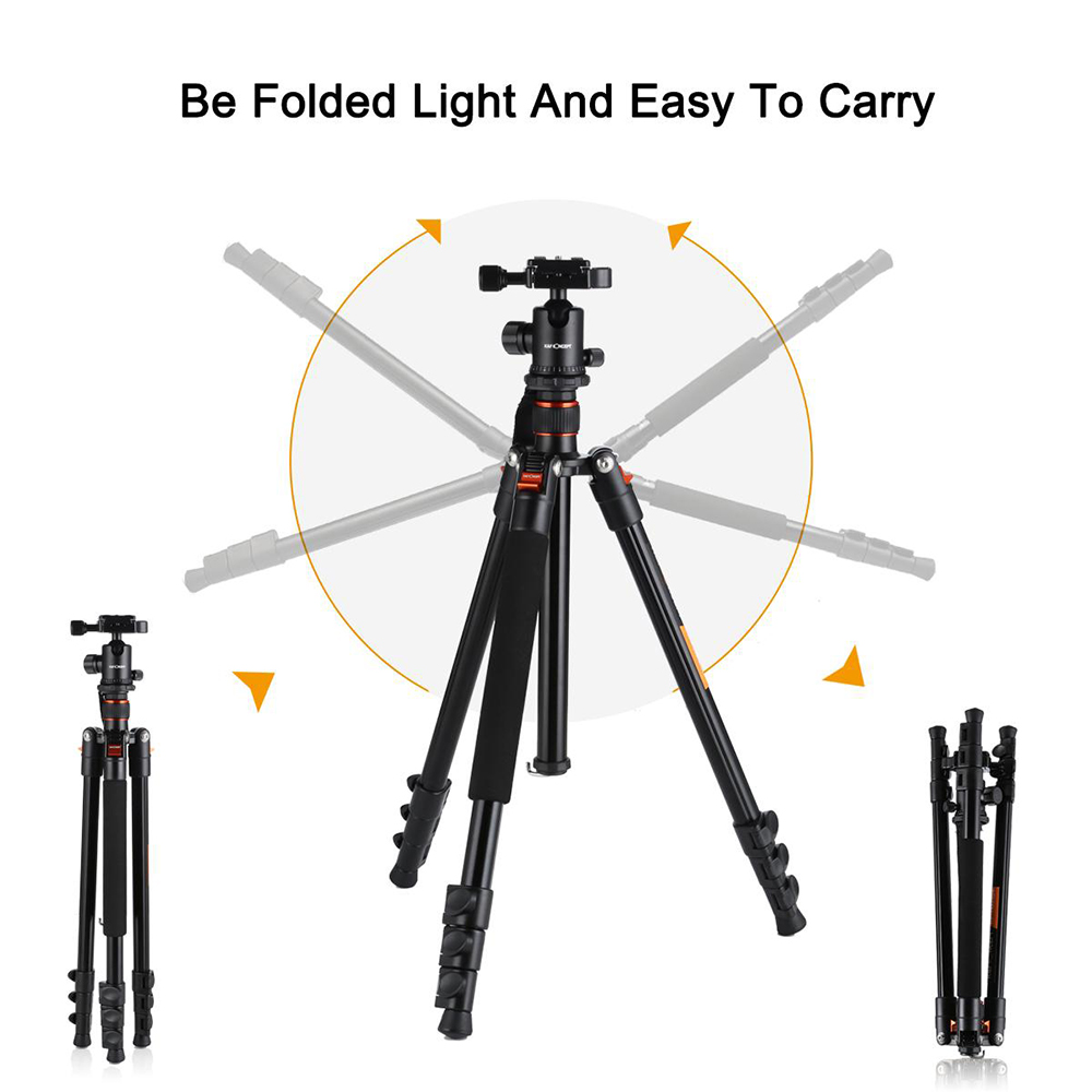 K&F Concept Tripod TM2324 Orange Aluminium ขาตั้งกล้อง