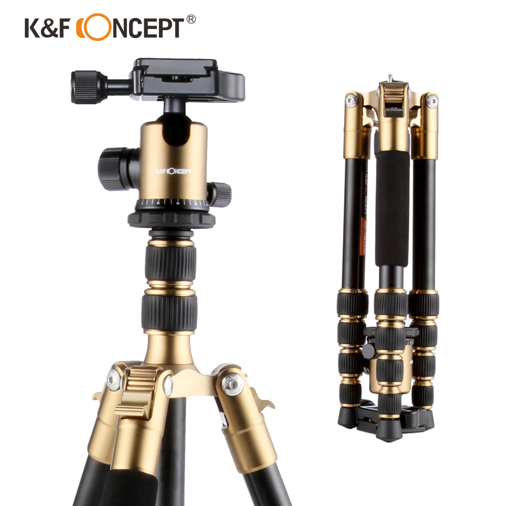 K&F Concept KF09.015 TM2534T Red Aluminium Monopod ขาตั้งกล้อง