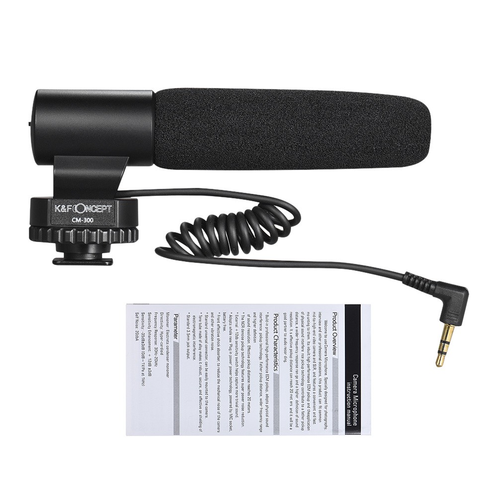 K&F Concept CM-300 Microphone Audio Recording Video 