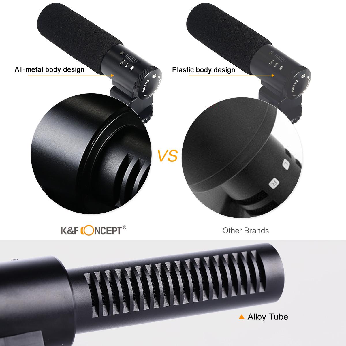 K&F Concept CM-500 Shotgun Microphone 