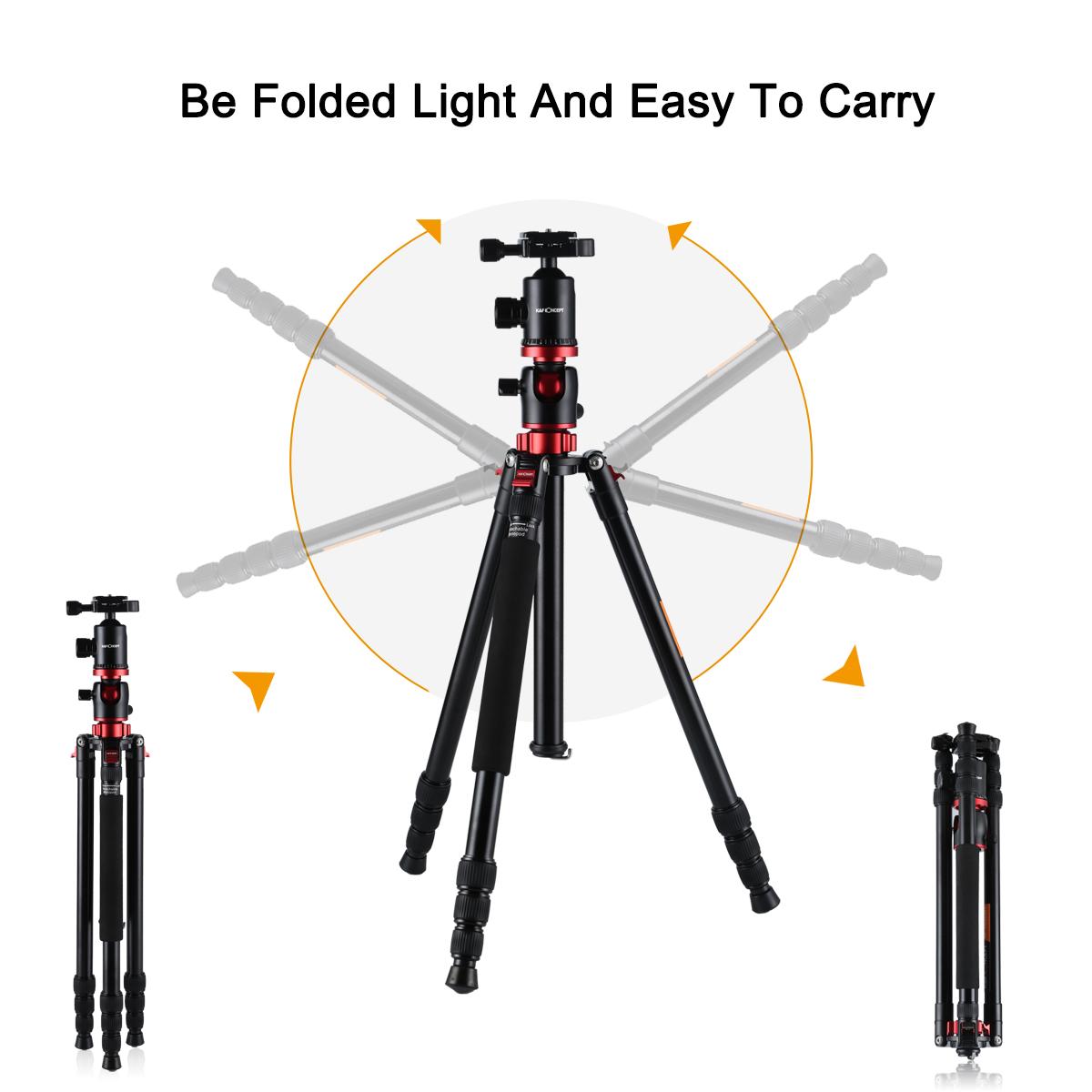 K&F Concept MT-01 mini Tripod Grey Aluminium  ขาตั้งกล้อง