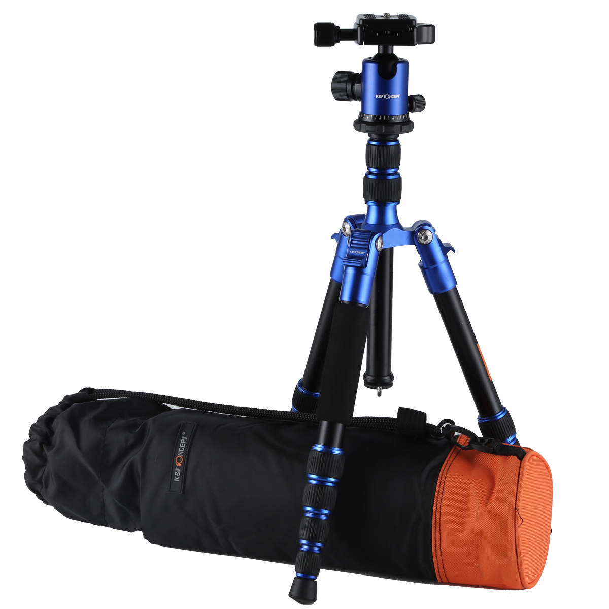 K&F Concept TM2235 Blue Tripod  Aluminium ขาตั้งกล้อง