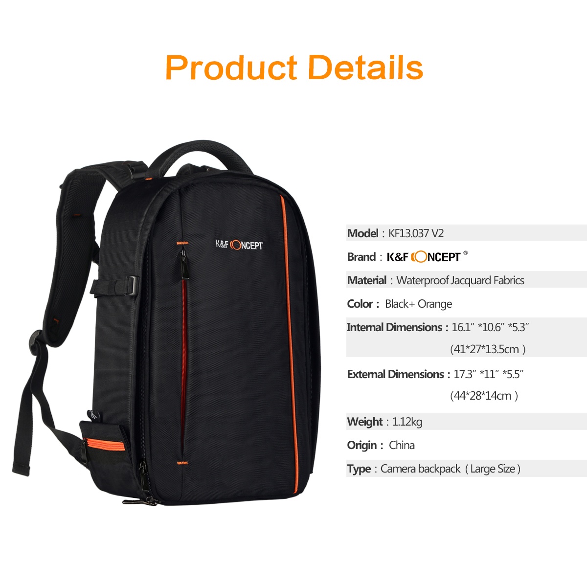 K&F Concept 13.090 DSLR Sling Camera Backpack