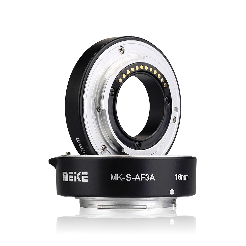 MEIKE MK-S-AF3A Metal Auto Macro Extension Tube Set for Sony