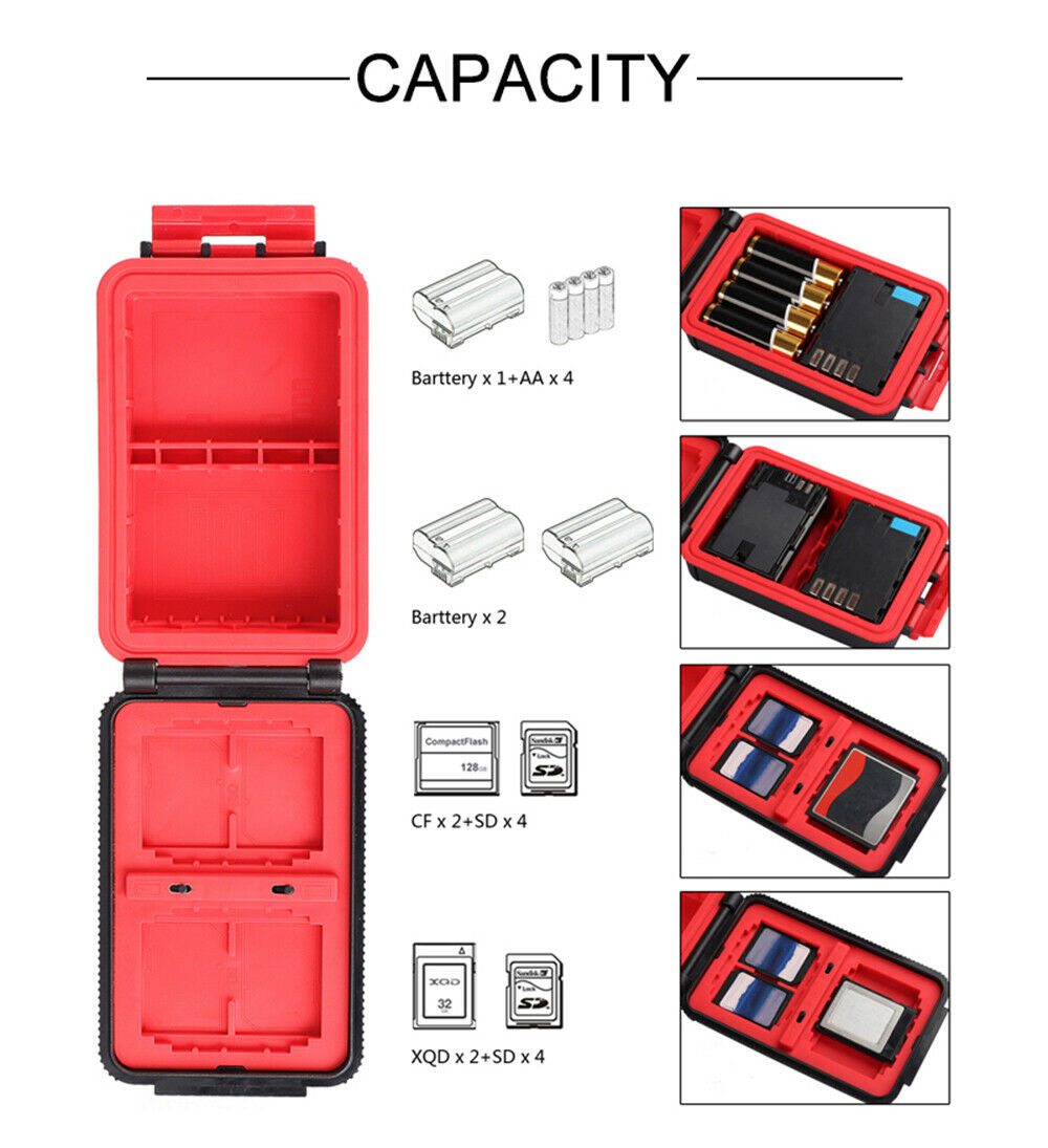 กล่องใส่การ์ด LENSGO D910 MINI BATTERY 6SD CASE