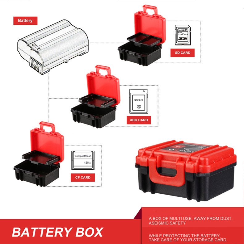 กล่องใส่การ์ด LENSGO D800 MINI BATTERY 2SD CASE