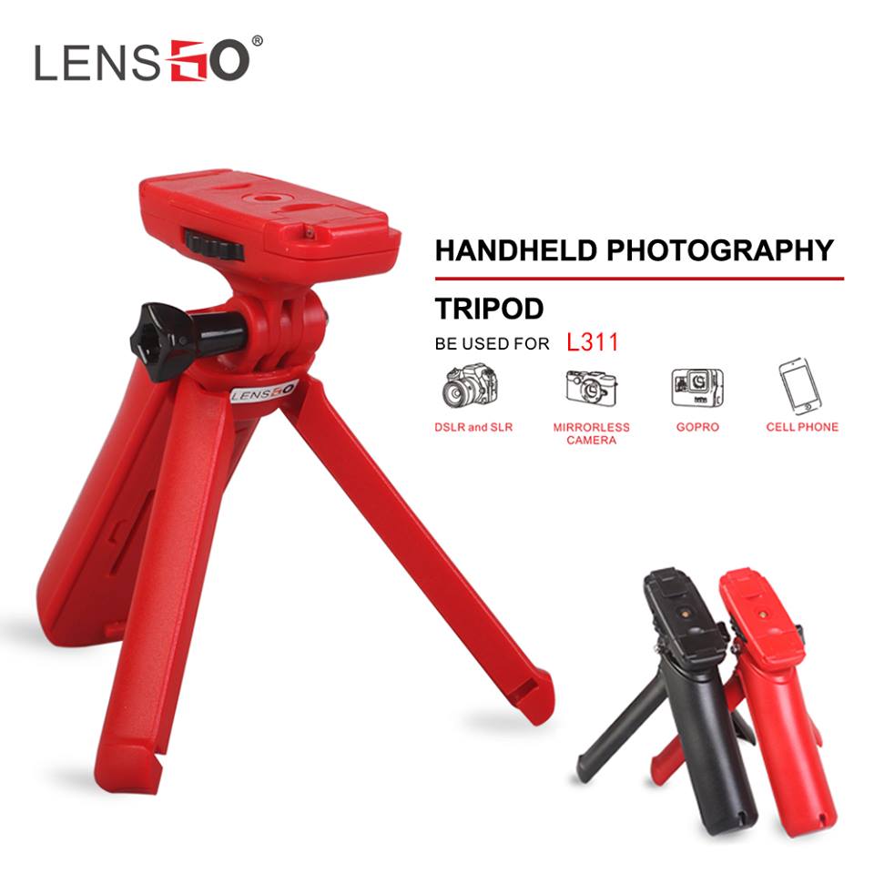 LENSGO L311 Mini Tripod สำหรับสมาร์ทโฟน Gopro DSLR Mirrorless 