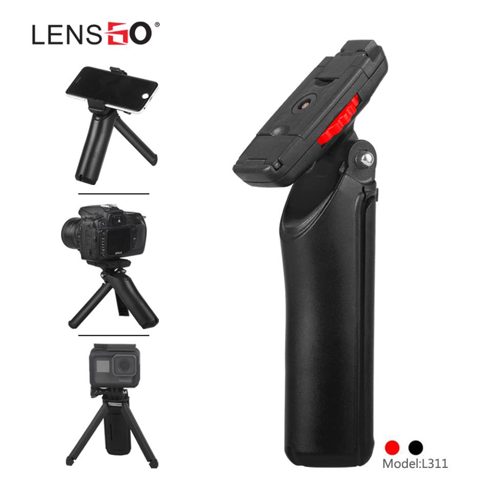 LENSGO L311 Mini Tripod สำหรับสมาร์ทโฟน Gopro DSLR Mirrorless 