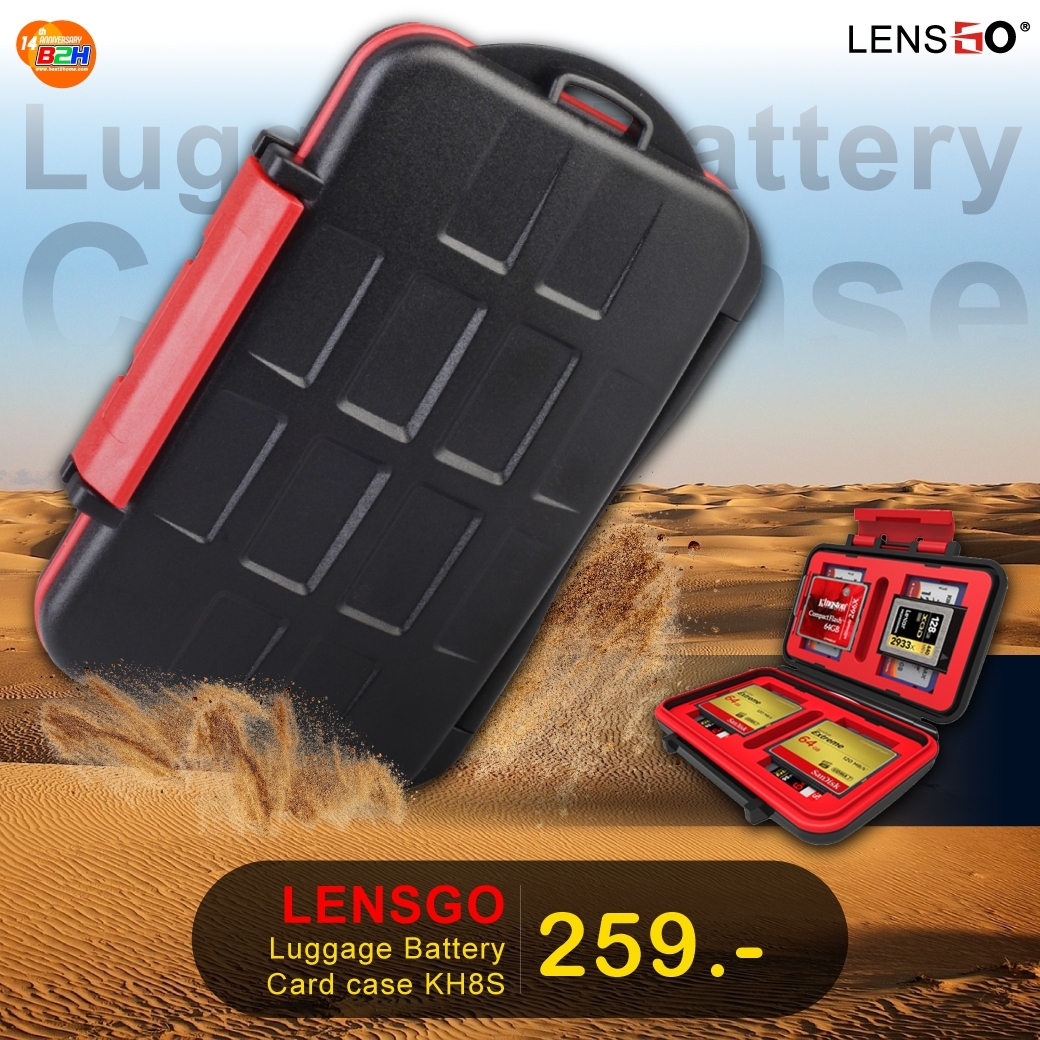 กล่องใส่การ์ด LENSGO KH8S MEMORY CARD CASE (26 Slots) กล่องใส่การ์ด LENSGO KH8S MEMORY CARD CASE (26 Slots)