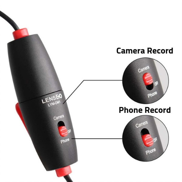 LENSGO LYM-DM1 Mini Lavalier Microphone For Camera/Smartphone