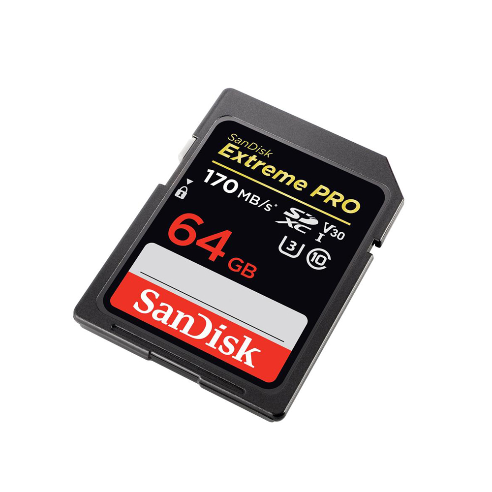 SanDisk EXTREME® PRO V3 64GB SDXC UHS-I Card - 170MB/s**