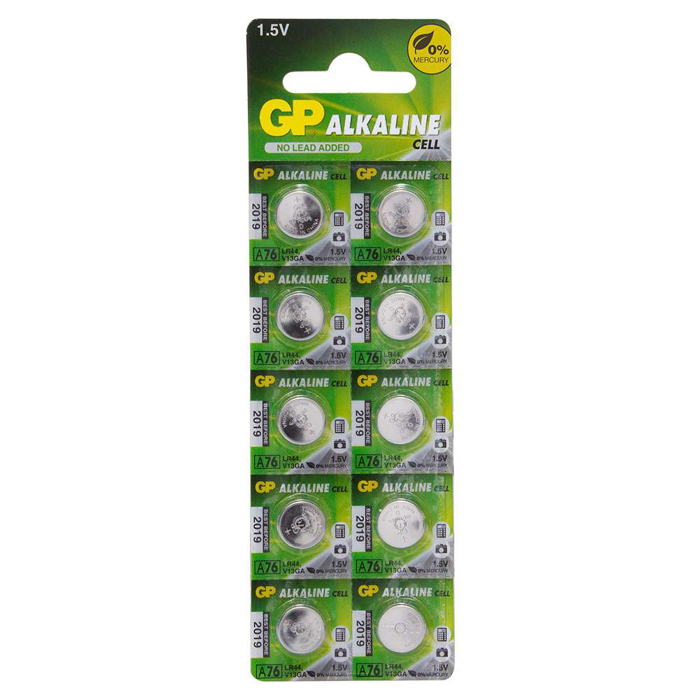 GP A76 LR44 AG13 1.5V Alkaline Battery ถ่านกระดุม