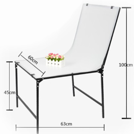 โต๊ะถ่ายภาพสินค้า Photo Studio Shooting Table พับได้ 60x100 cm