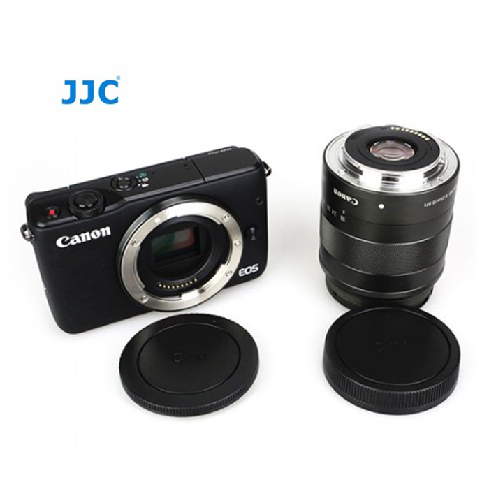 JJC L-R15 Rear Lens and Body Cap Cover for Canon EF-M