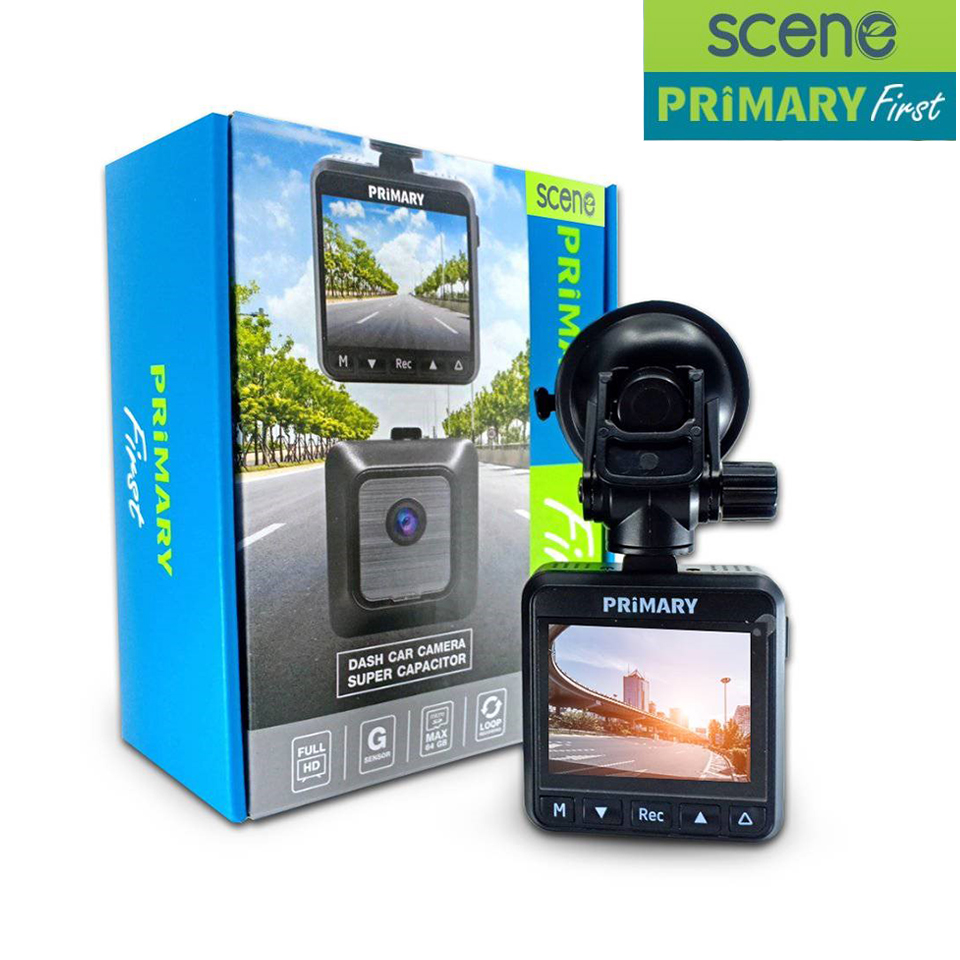 กล้องติดรถยนต์ SCENE Primary First กล้องหน้า Full HD เมนูไทย