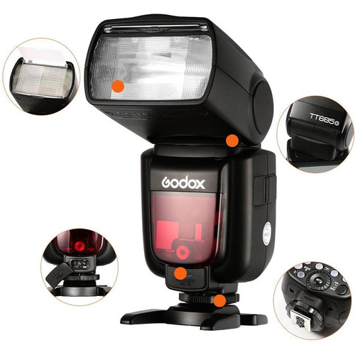 FLASH GODOX V1 TTL (Li-ion Round) Head Camera For Canon