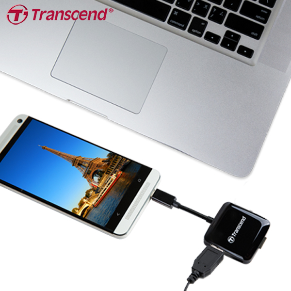 Transcend Smart Reader RDP9 OTG Card Reader for Smartphone/Tablet