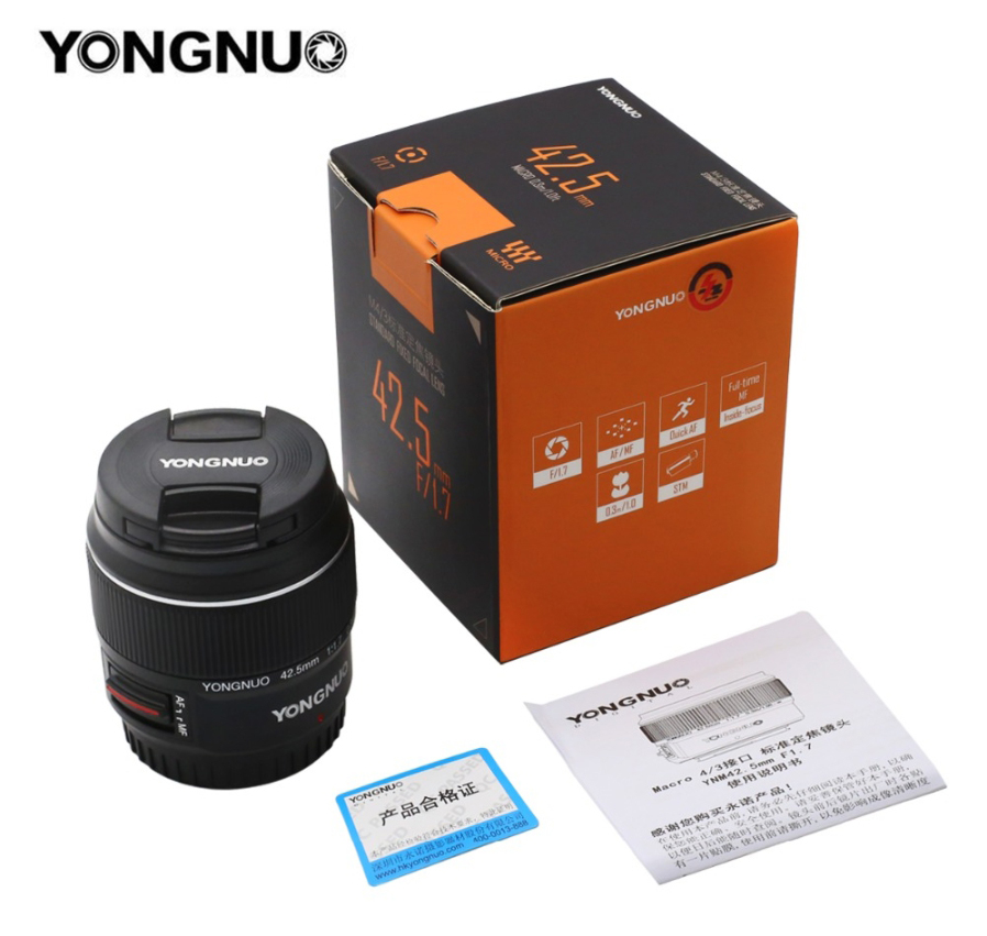 Yongnuo YN 42.5mm f/1.7 for Micro 43 (Panasonic & Olympus)