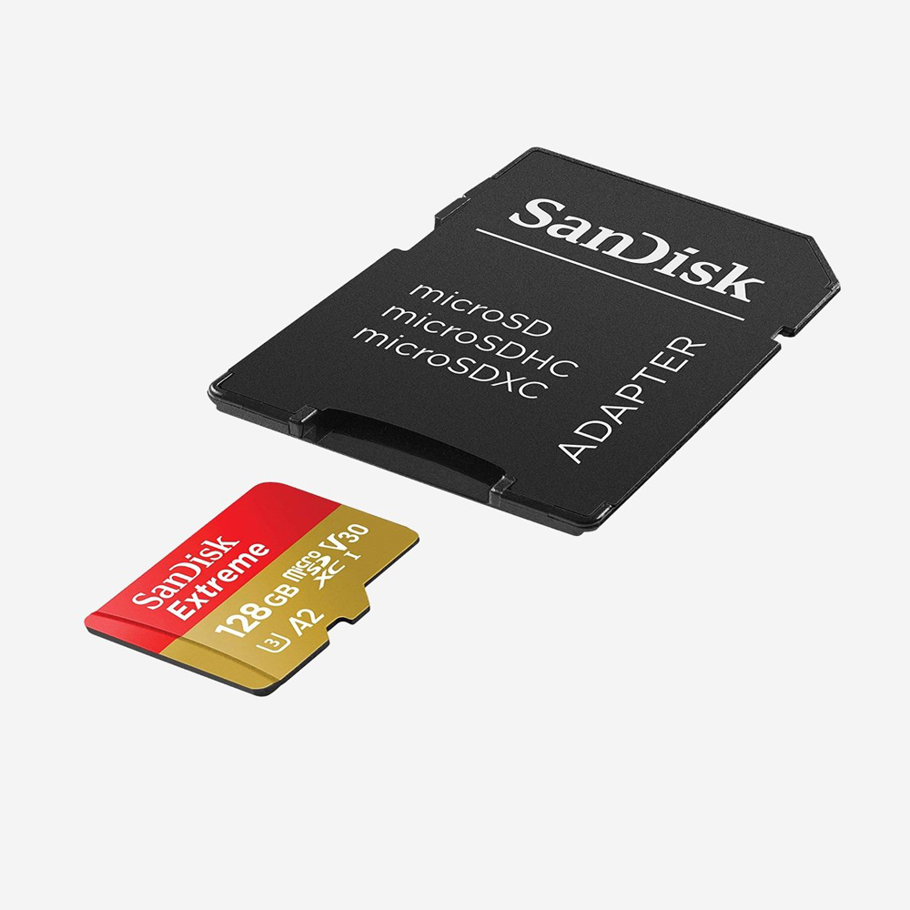 SanDisk EXTREME A2 UHS-I MicroSDXC 128GB 160MB/s 60MB/s with SD Adapter      