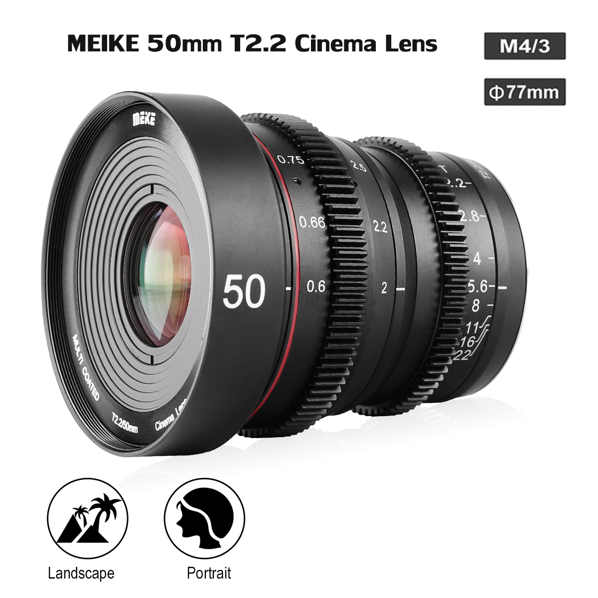 Lens MEIKE 50mm F2.0 for Fujifilm 