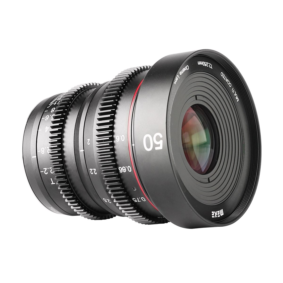 Lens MEIKE 50mm T2.2 Manual Focus Cinema Lens for M4/3