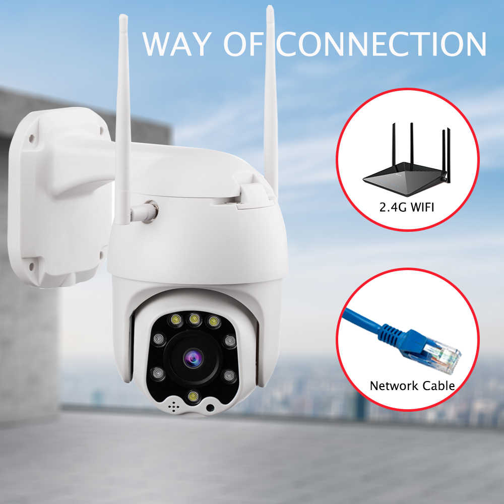 PTZ Dome IP CamHi Two WAY Audio Wireless WiFi 1080P Zoom 5X