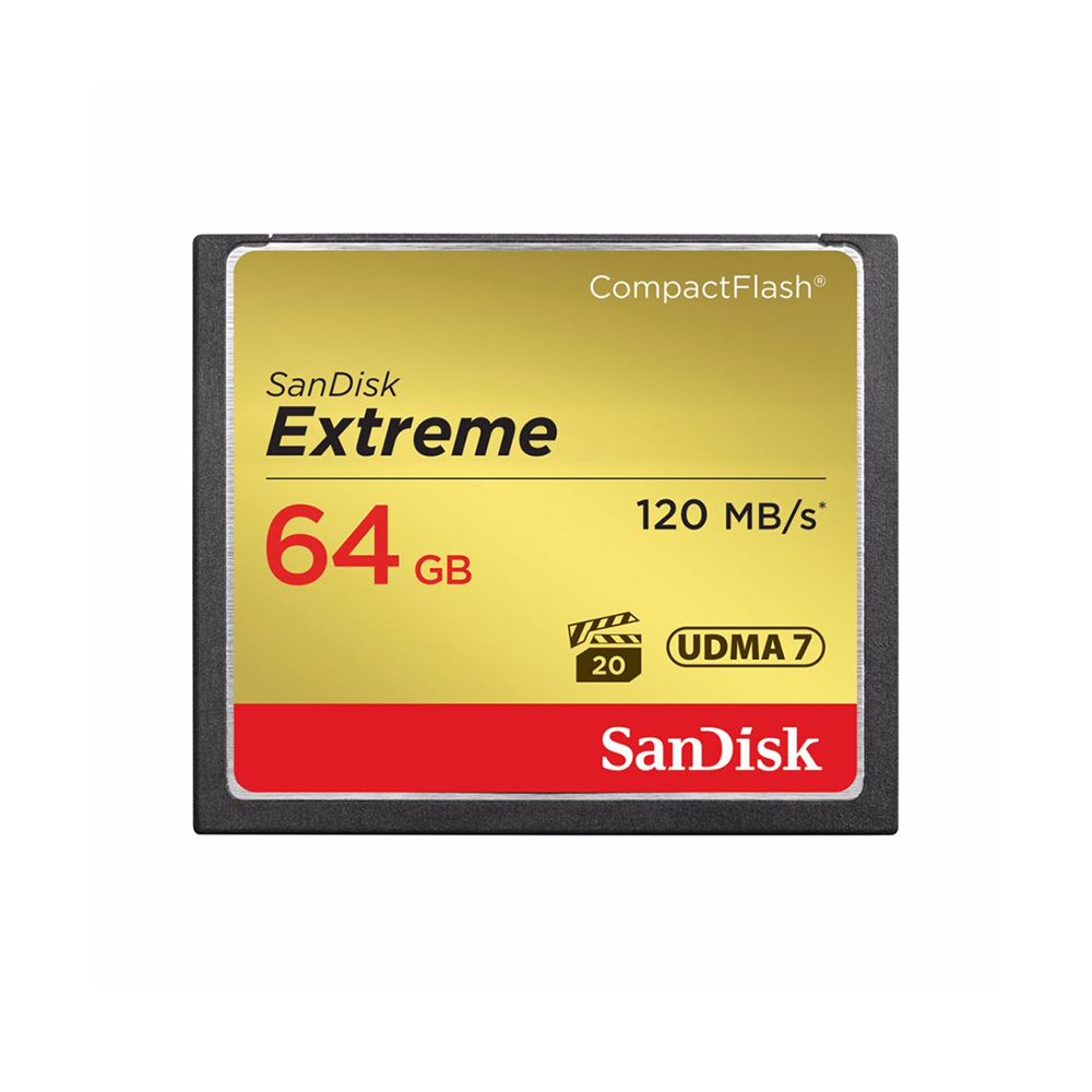 SANDISK Extreme Compact Flash 64GB 120MB/800x เมมโมรี่ SANDISK Extreme Compact Flash 64GB 120MB/800x เมมโมรี่