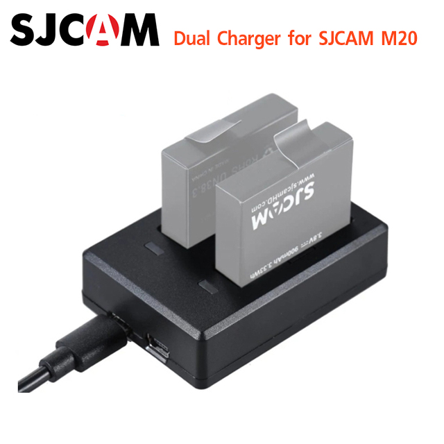DUAL CHARGER FOR ACTION CAM SJcam M20 DUAL CHARGER FOR ACTION CAM SJcam M20